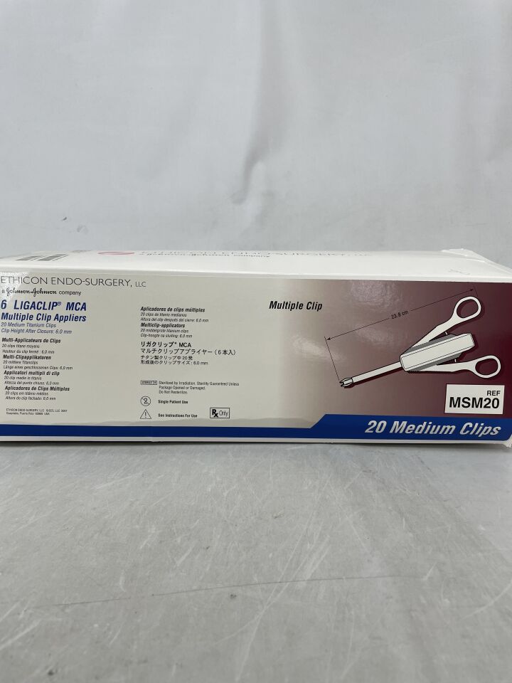 MSM20 - ETHICON - 1 Ligaclip MCA Multiple Applier, 23.8cm, () - ( Expiry Date:  )