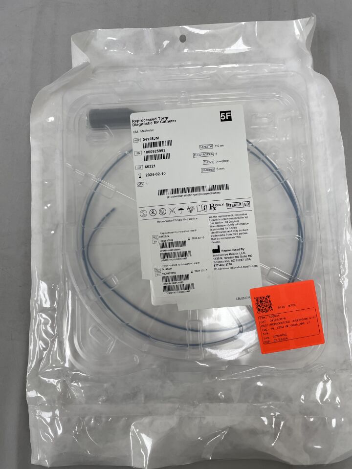 04125JMREP - INNOVATIVE HEALTH - MEDTRONIC Intracardiac Electrode Catheter: TORQR, Josephson, 5mm Quadripolar x 5F, 110cm, () - ( Expiry Date:  )