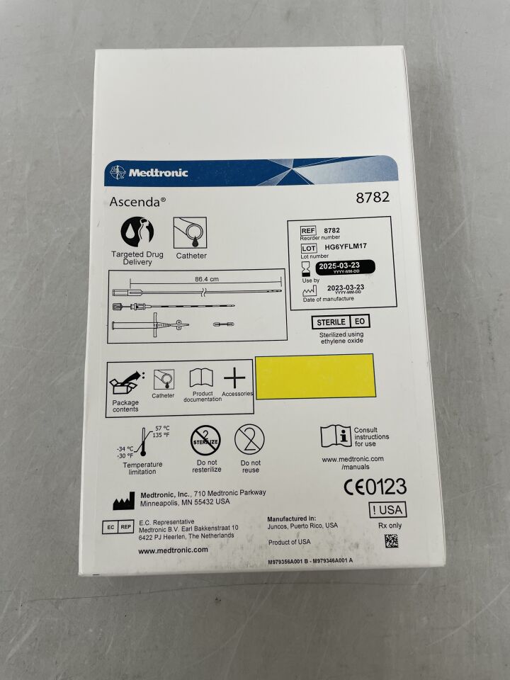 8782 - MEDTRONIC - Ascenda Intrathecal Infusion Spinal Segment Revision Kit w/Inserted Guidewire 86.4cm, () - ( Expiry Date:  )