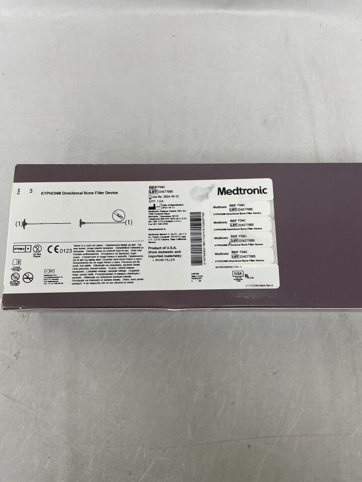 F04C - MEDTRONIC - Kyphon Balloon Kyphoplasty Directional Bone Filler Device, Size 3, () - ( Expiry Date:  )