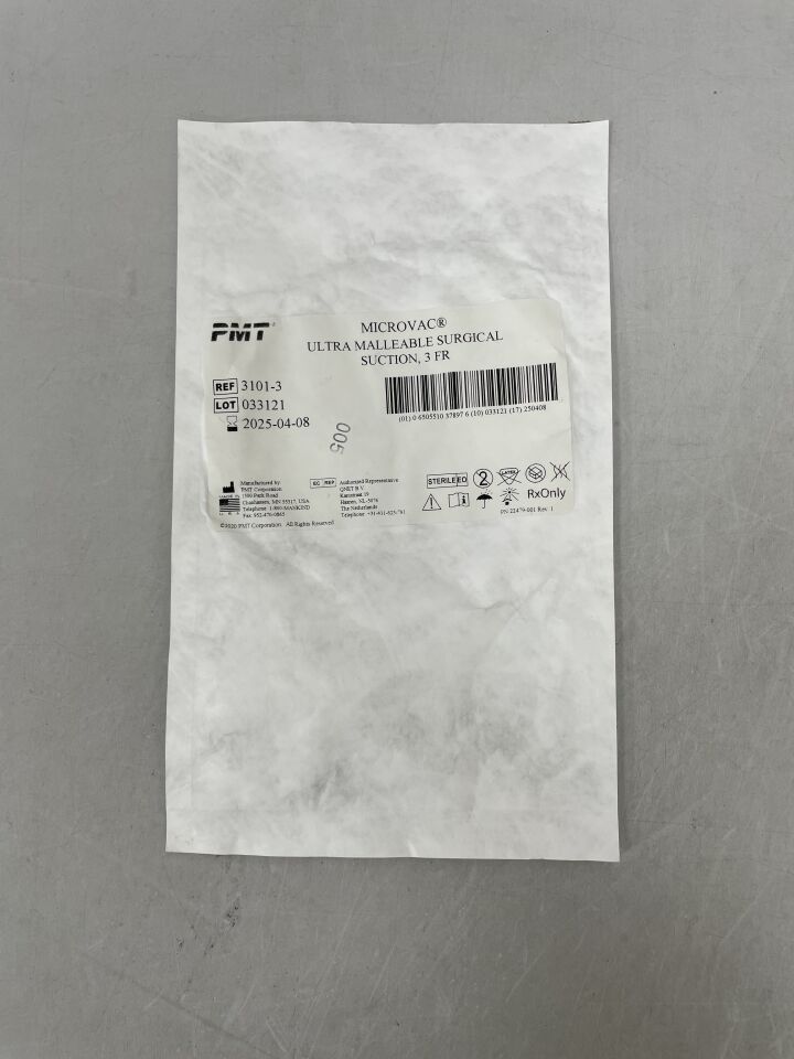 3101-3 - PMT - MicroVac Ultramalleable Surgical Suction 3Fr, () - ( Expiry Date:  )