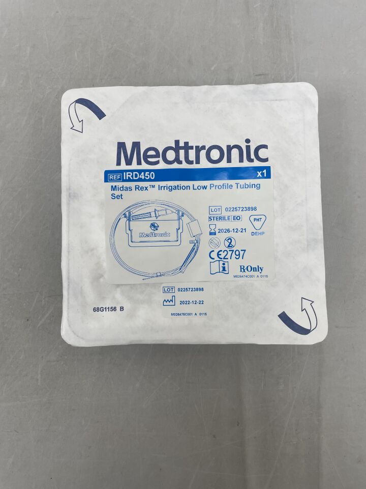 IRD450  -  MEDTRONIC  -  midas rex irrigation low profile tubing set , (  )  -  ( Expiry Date :  )