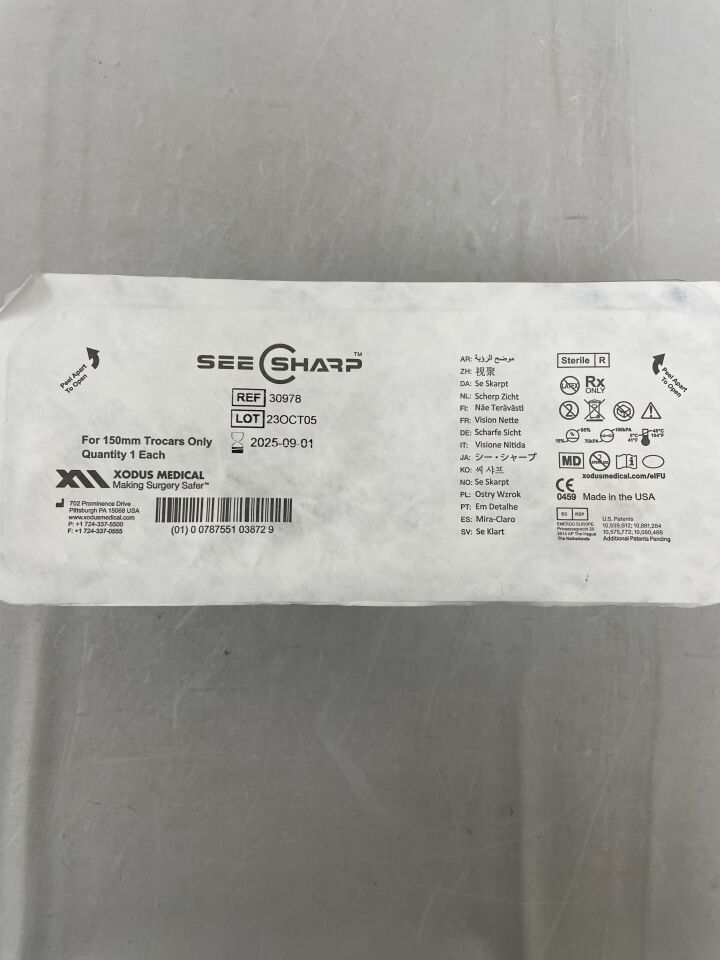 30978 - XODUS MEDICAL - 銳利視野（僅適用於 150mm 套管針），（）-（有效期限：）