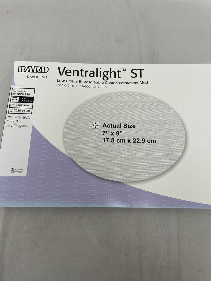 5954790 - BARD - Ventralight ST Mesh, Ellipse 7" x 9", () - ( Expiry Date:  )