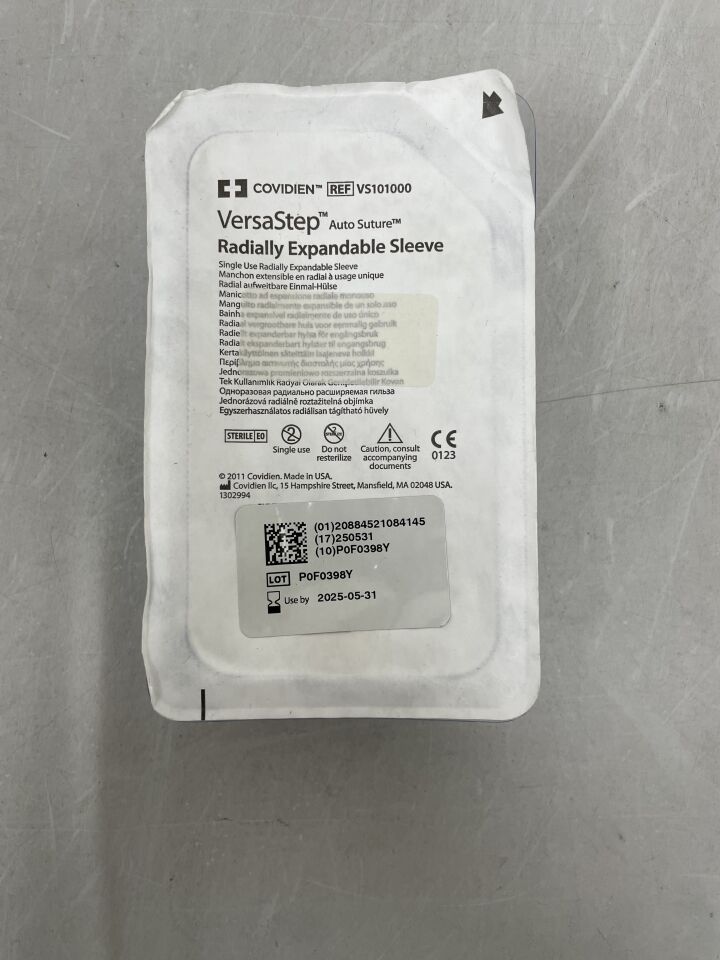 VS101000 - COVIDIEN - VersaStep Single-Use Radially Expandable Trocar Sleeve, 12 mm OD, () - ( Expiry Date:  )