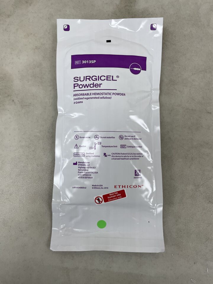 3013SP - ETHICON - Surgicel Powder Absorbable Hemostat, 3 g, () - ( Expiry Date:  )