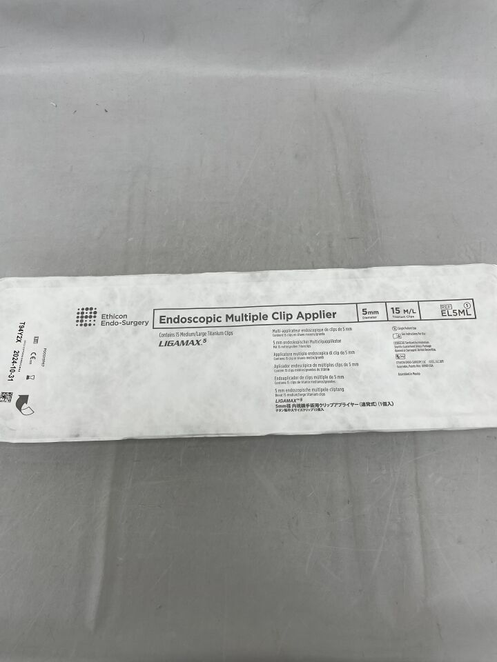 EL5ML - ETHICON - Ligamax 5 Endoscopic Multiple Clip Applier, Medium/Large, 13 in. Length, () - ( Expiry Date:  )