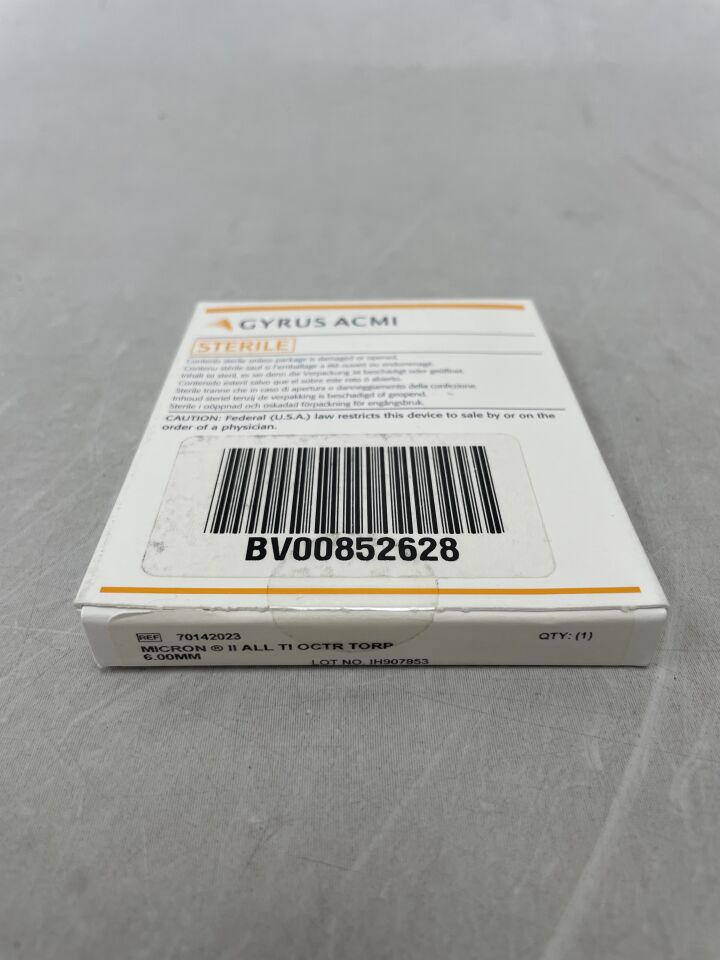 70142023 - GYRUS ACMI - Micron Monolithic PORP Off-Centered Titanium Tiltable Head, 6mm
, () - ( Expiry Date:  )