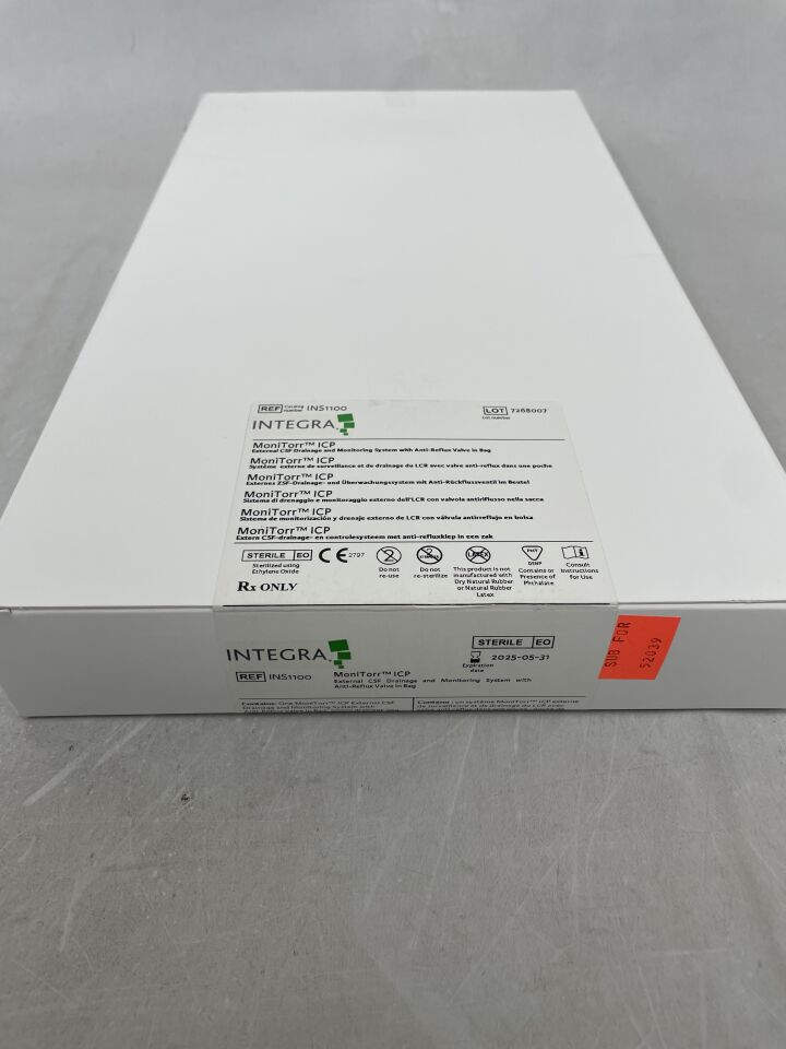 INS1100 - INTEGRA - MoniTorr ICP External CSF Drainage and Monitoring System with Anti-Reflux Valve, () - ( Expiry Date:  )