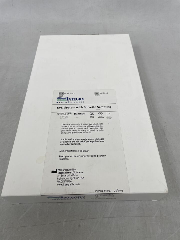 NL8508502 - INTEGRA - CSF Drainage System with Burette Sampling and Needleless Sampling Site, () - ( Expiry Date:  )