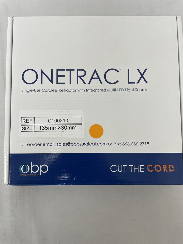 C100210 - OBP - Onetrac LX Cordless Retractor 135mm x 30mm , () - ( Expiry Date:  )