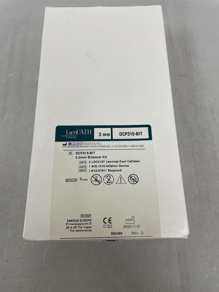 DCP315-BIT - QUEST MEDICAL - LacriCATH DCP 3.0 Bilateral Kit, () - ( Expiry Date:  )