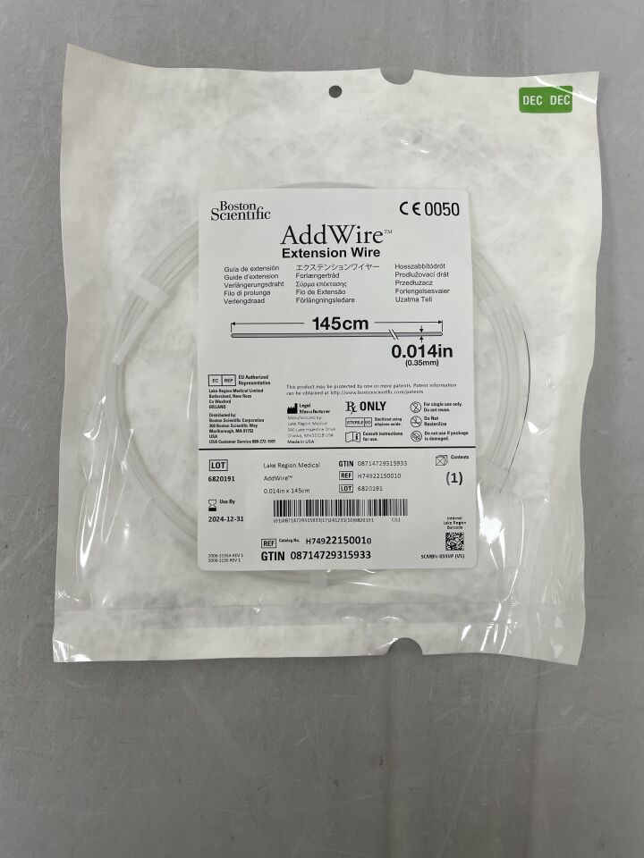 2215001 - BOSTON SCIENTIFIC - AddWire Extension Wire 145cm x 0.014", () - ( Expiry Date:  )