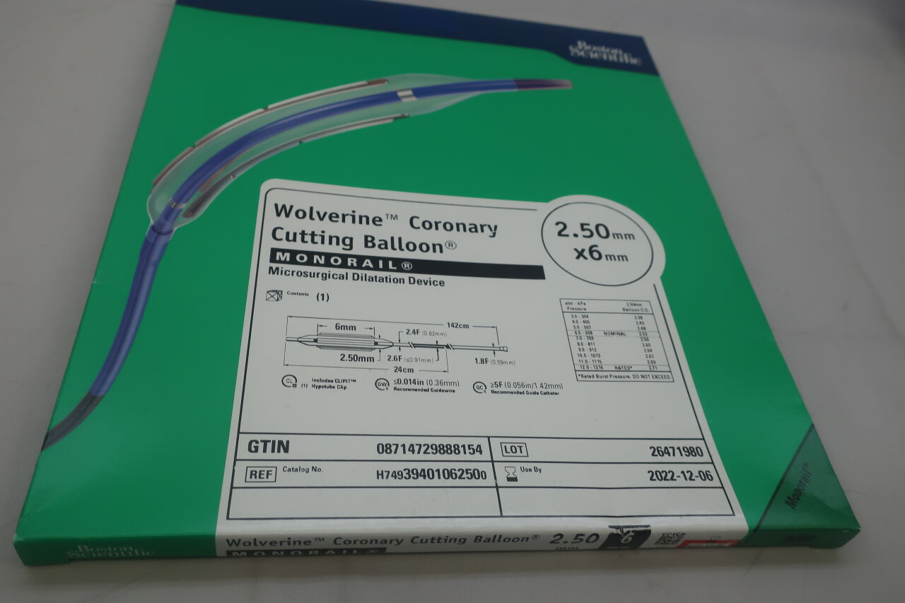 3940106250 - BOSTON SCIENTIFIC - Wolverine Coronary Cutting Balloon Over-The-Wire Microsurgical Dilatation Device, 2.50mm x 6mm, () - ( Expiry Date:  )