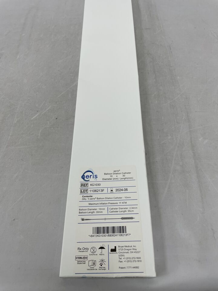 KG1030 - BRYAN MEDICAL - Aeris Balloon Dilation Catheter 10mm x 30mm, 55cm, () - ( Expiry Date:  )