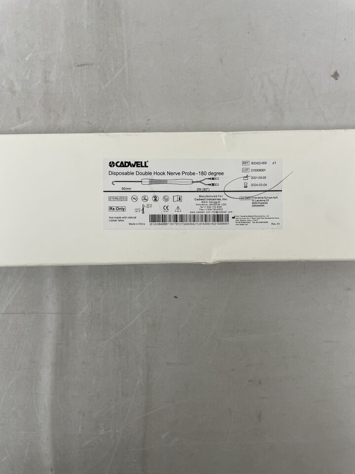 302422-000 - CADWELL - Double Hook Nerve Probe, 180°, () - ( Expiry Date:  )
