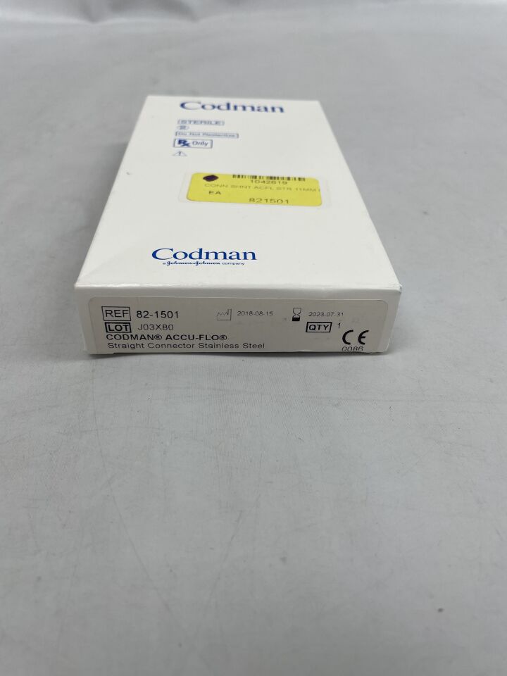 82-1501 - CODMAN - ACCU-FLO Straight Connector Stainless Steel, () - ( Expiry Date:  )