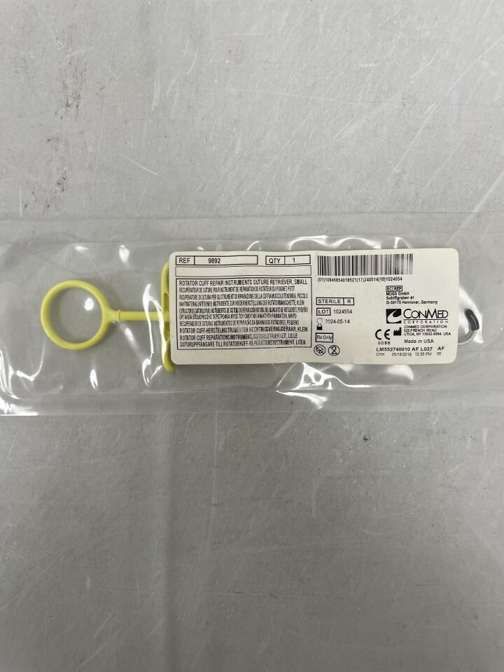 9892 - CONMED - Rotator Cuff Repair Instruments Suture Retriever, () - ( Expiry Date:  )