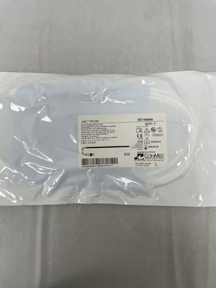 160655 - CONMED - 5mm ABC Laparoscopic Probe with Footswitch, 28cm, () - ( Expiry Date:  )