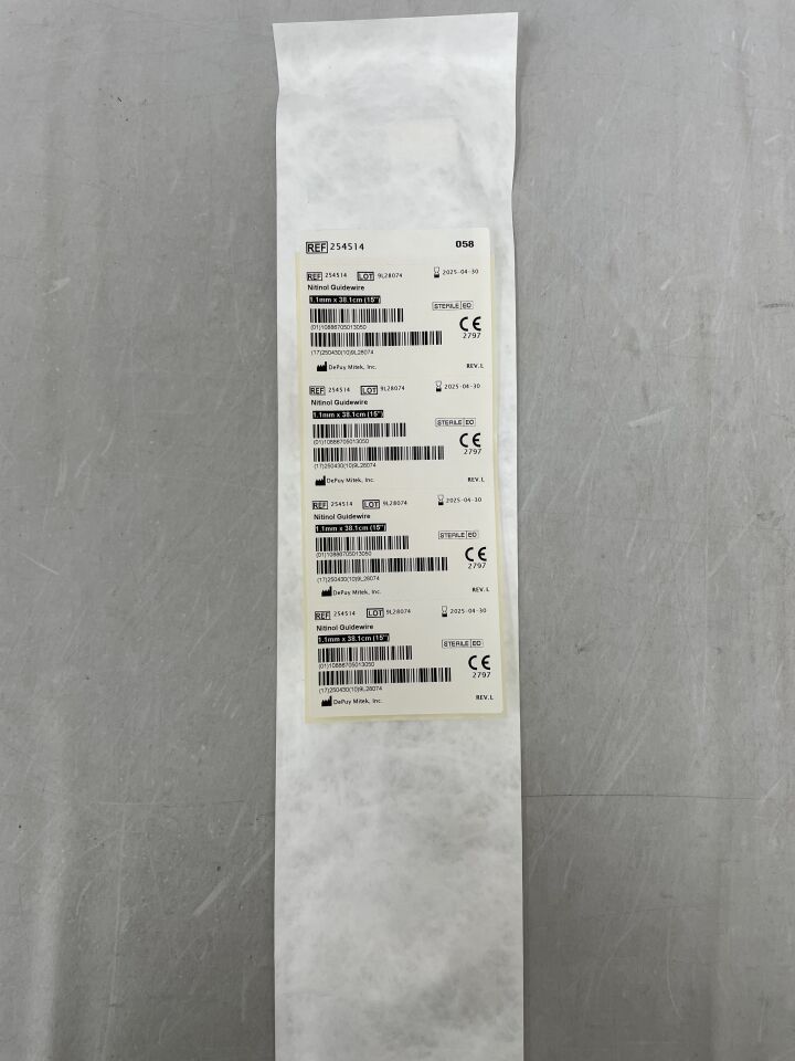 254514 - DEPUY - Nitinol Guidewire, 1.1mm x 38.1cm, () - ( Expiry Date:  )