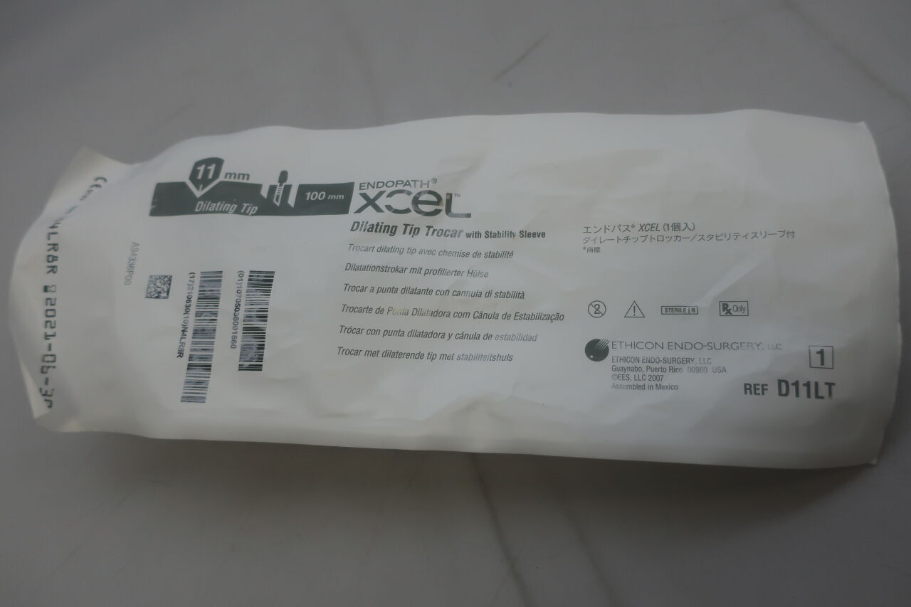 D11LT - ETHICON - Endopath Xcel Dilating Tip Trocar, 11 dia. x 100 mm Length, () - ( Expiry Date:  )