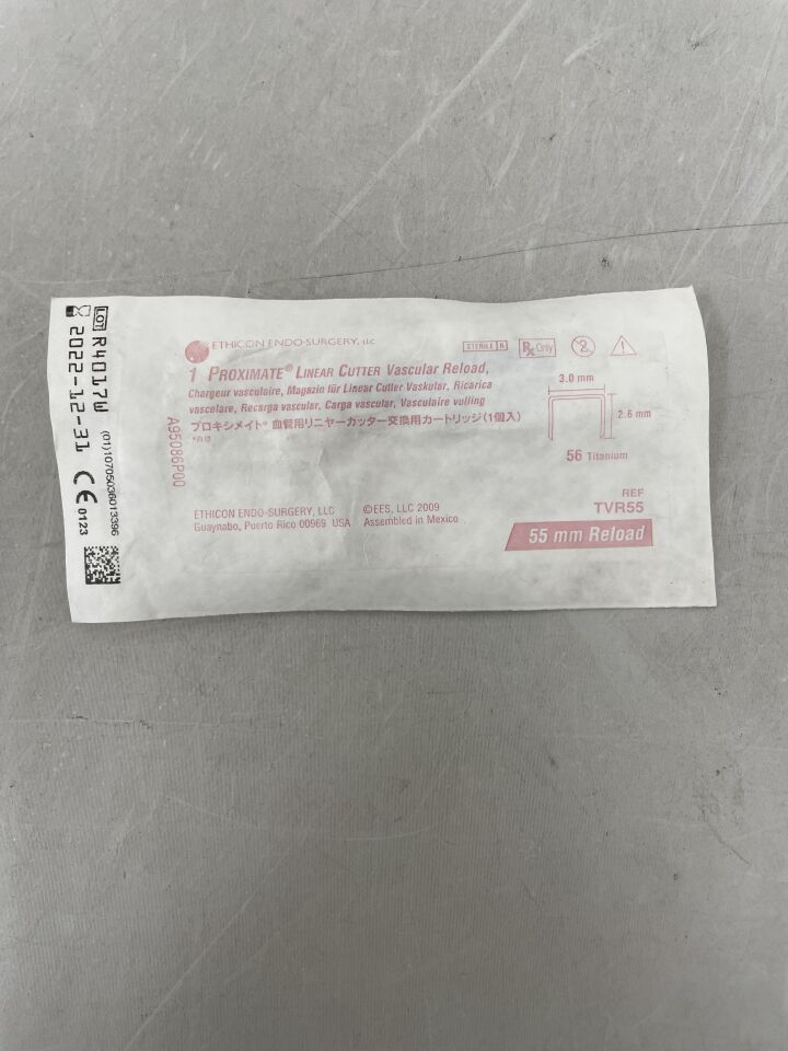 TVR55 - ETHICON - Proximate Linear Cutter Cartridge, White, 55 mm Size, () - ( Expiry Date:  )