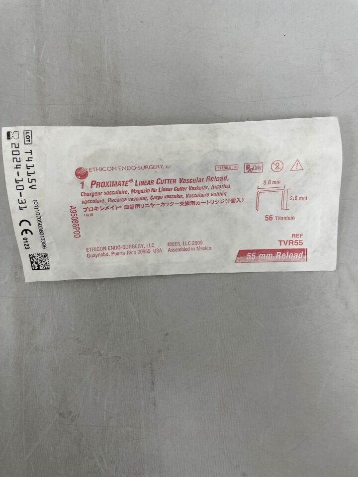 TVR55 - ETHICON - Proximate Linear Cutter Cartridge, White, 55 mm Size, () - ( Expiry Date:  )