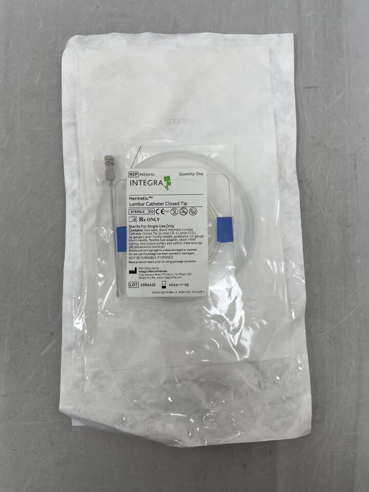 INS5010 - INTEGRA - Hermetic Lumbar Catheter Closed Tip, 80 cm L Catheter, () - ( Expiry Date:  )