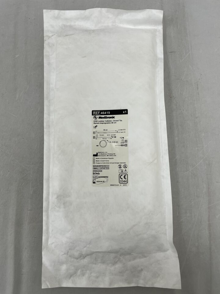 46419 - MEDTRONIC - EDM Lumbar Catheter, Closed Tip, Barium Impregnated, 80cm, () - ( Expiry Date:  )