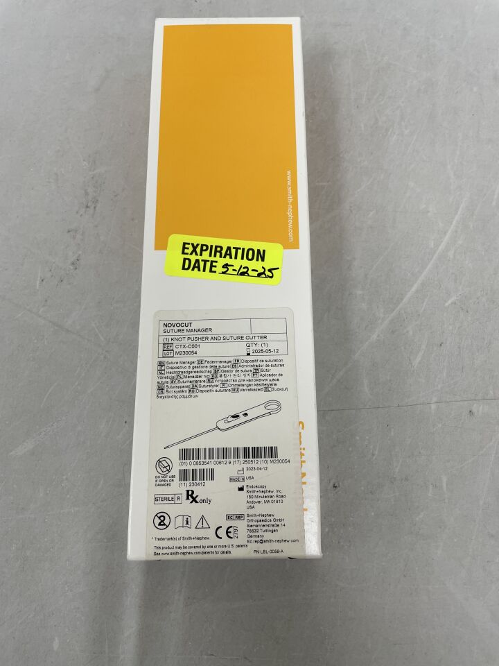 CTX-C001 - SMITH & NEPHEW - Ceterix NovoCut Suture Manager Knot Pusher / Suture Cutter, () - ( Expiry Date:  )