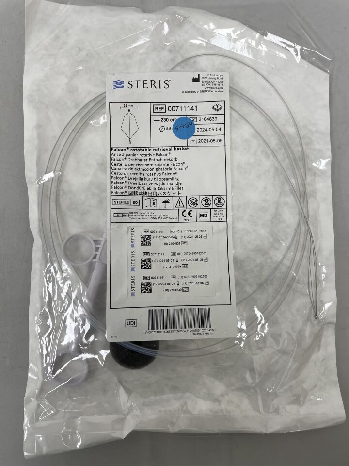 711141 - STERIS - Falcon Rotatable Retrieval Basket 2.5mm x 230cm, () - ( Expiry Date:  )