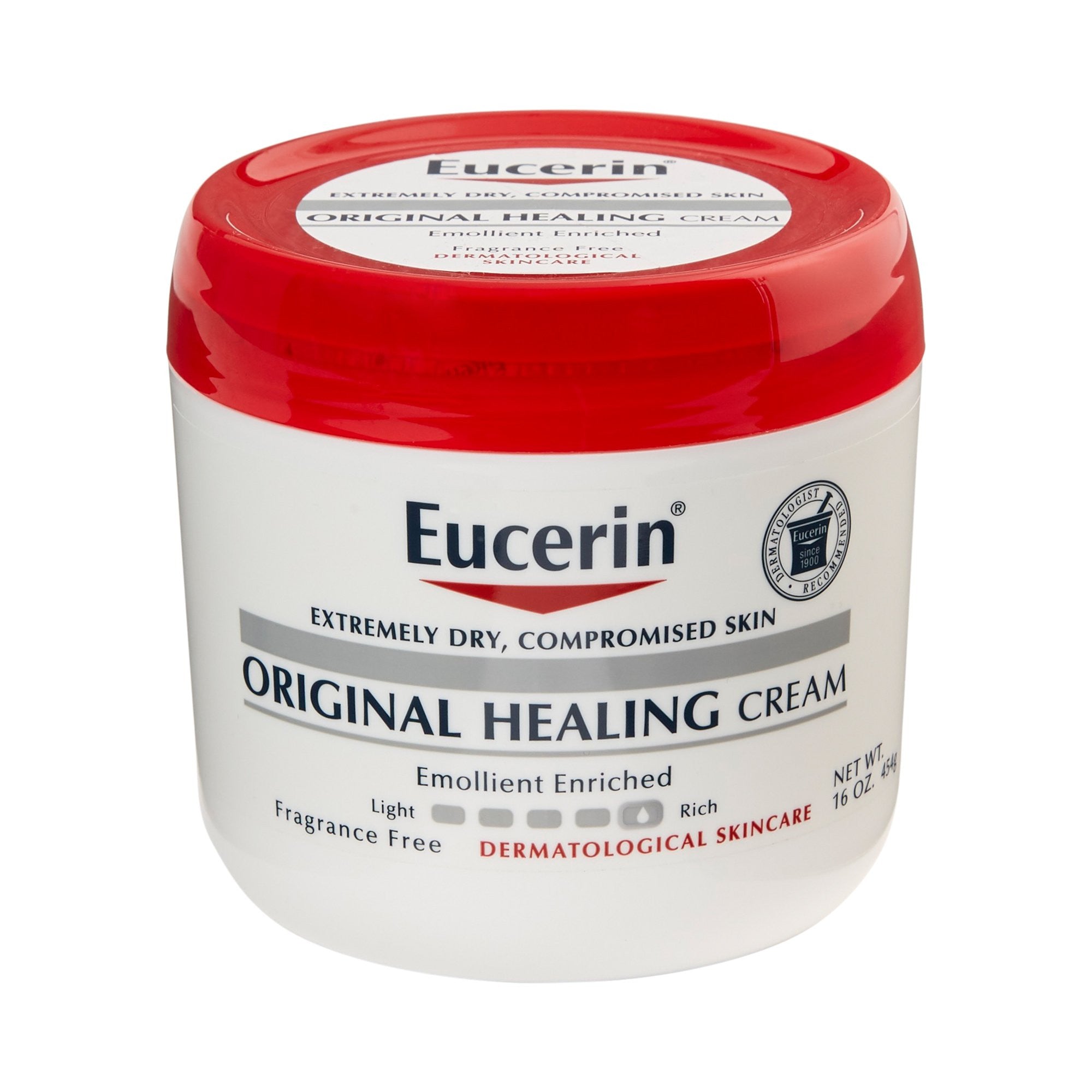 538808 - Eucerin - Eucerin Original 16 oz. Jar Unscented Cream Pack of 1, (EA)