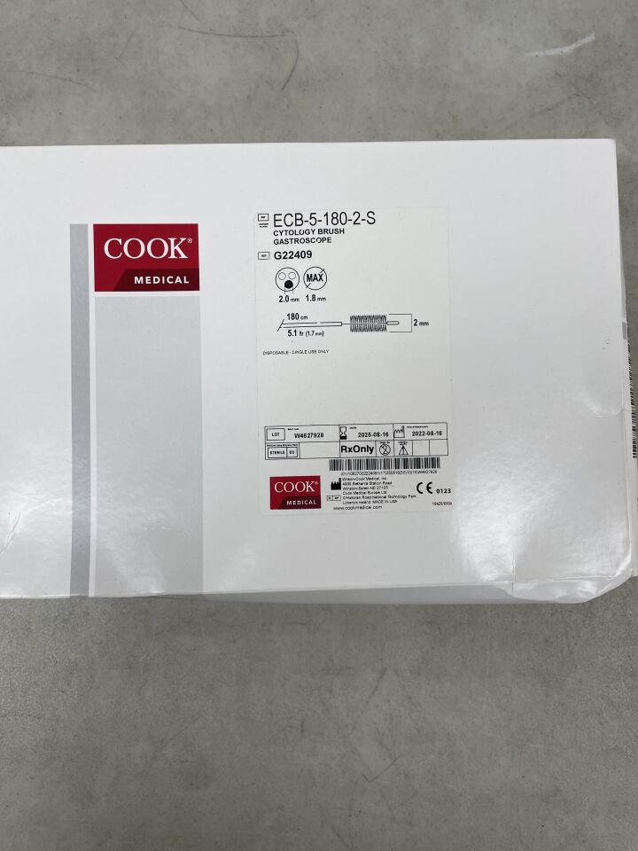 G22409 - COOK - Cytology Brush 5F x 180cm x 2mm, for Gastroscope, (BX/10) - ( Expiry Date: 2025-08-16 )