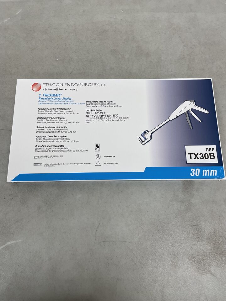 TX30B - ETHICON - Proximate Linear Stapler with Blue Reload, 30 mm Size, (BX/1) - ( Expiry Date: 2025-03-31 )