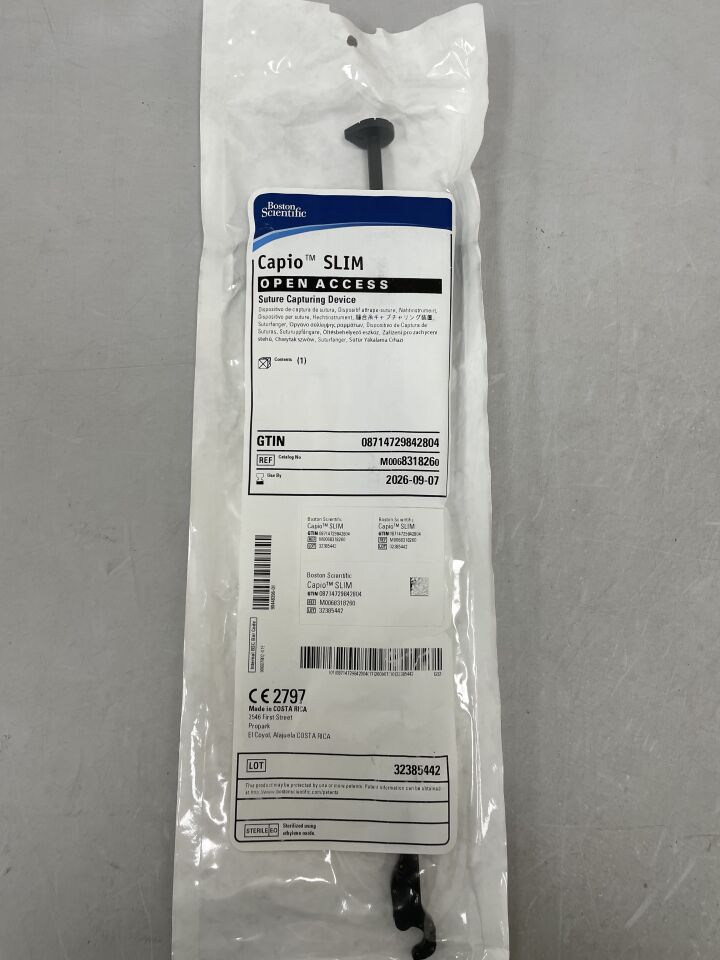831826  -  BOSTON SCIENTIFIC  -  Capio SLIM Open Access Suture Capturing Device , (  )  -  ( Expiry Date :  )