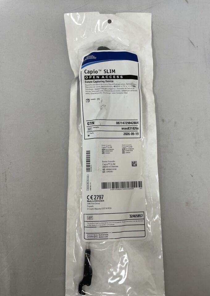831826  -  BOSTON SCIENTIFIC  -  Capio SLIM Open Access Suture Capturing Device , (  )  -  ( Expiry Date :  )