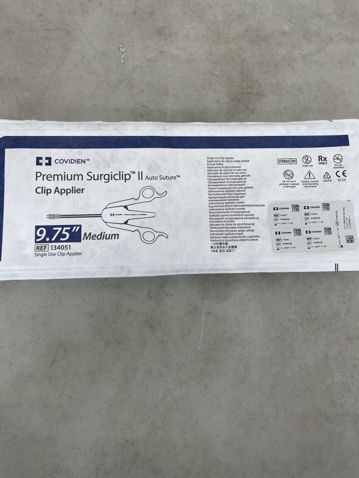 134051 - COVIDIEN - Aplicador de clips Premium Surgiclip II, mediano, 9,75", ( ) - ( Fecha de caducidad : )