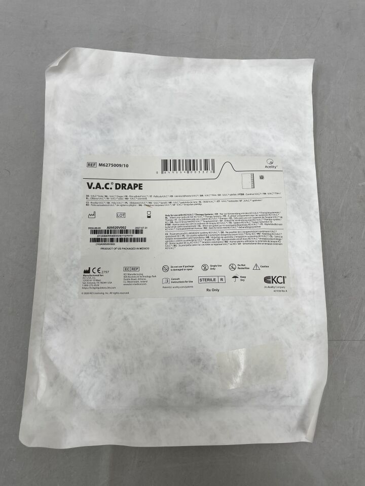 M6275009  -  KCI  -  V.A.C. Drape: 30.5cm x 26cm - Negative Pressure Wound Therapy, NPWT , (  )  -  ( Expiry Date :  )