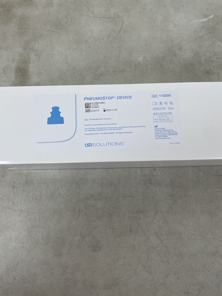 110200  -  LSI SOLUTIONS  -  Pneumostop Device , (  )  -  ( Expiry Date :  )