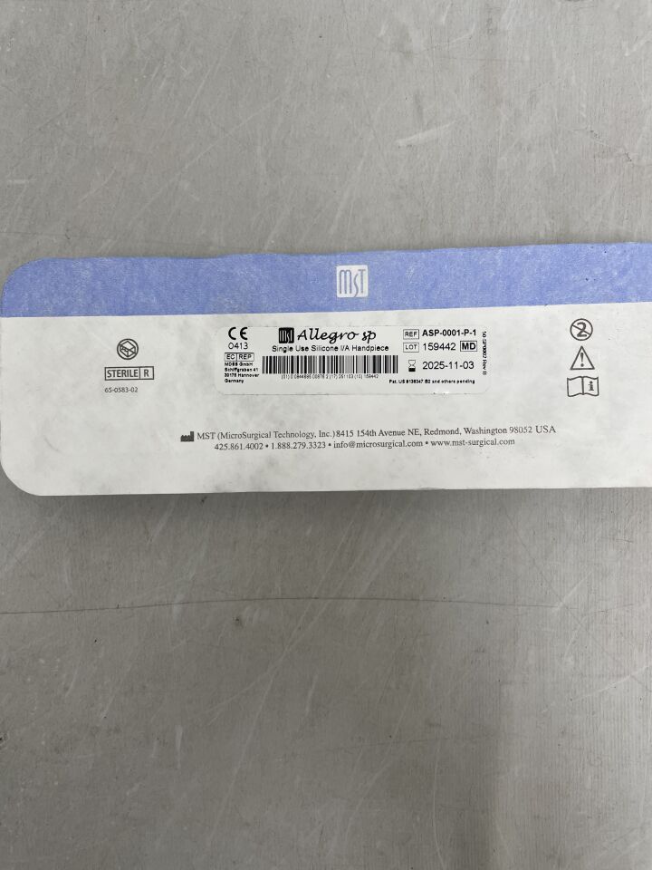 ASP-0001-P - MST - Allegro SP 矽膠 I/A 手柄，（）-（有效期限：）