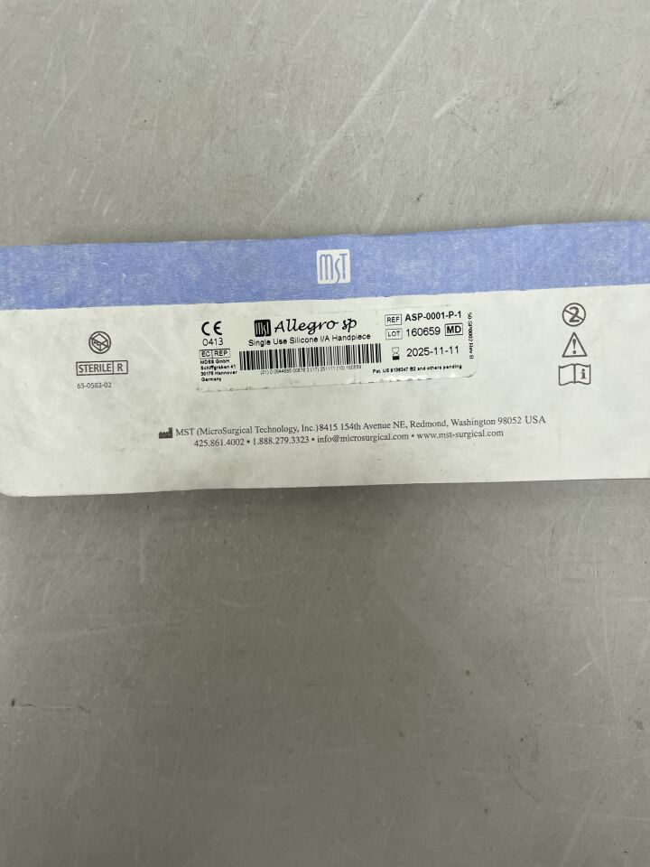 ASP-0001-P - MST - Allegro SP 矽膠 I/A 手柄，（）-（有效期限：）