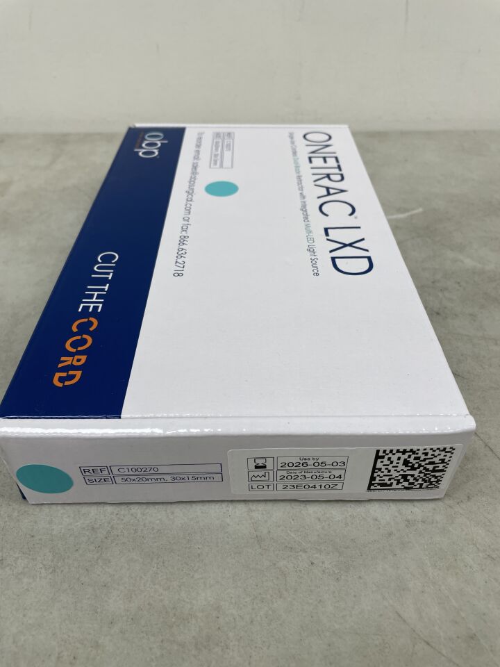C100270 - OBP - Onetrac LX 一次性無線照明牽開器，帶集成式多LED光源，50mm x 20mm 和 30mm x 15mm，（）-（有效期：）