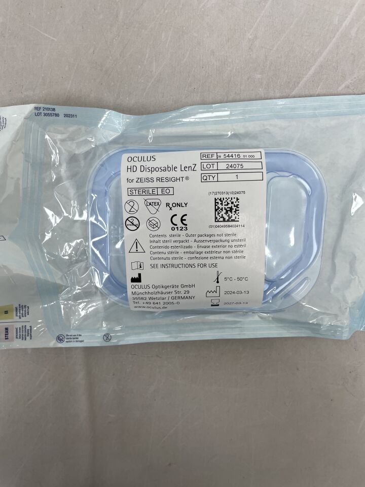 54416  -  OCULUS  -  HD Disposable LenZ for Zeiss Resight , (  )  -  ( Expiry Date :  )