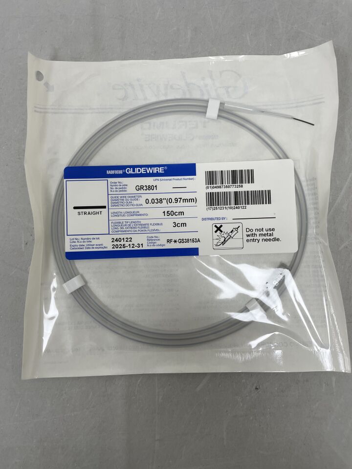 GR3801 - TERUMO - Radiofocus Glidewire，150cm 直型，（）-（有效期限：）