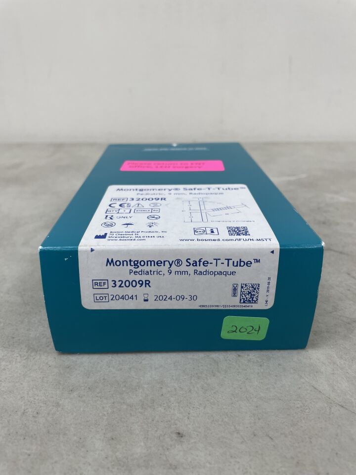 32009R - BOSTON MEDICAL - Montgomery Safe-T-Tube, 9mm, (BX/1)