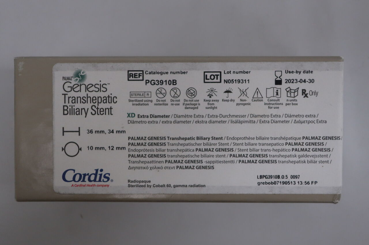 PG3910B - CORDIS - stent genesis xd 39mm -, (BX/1) - ( Expiry Date: 2024-09-30 )
