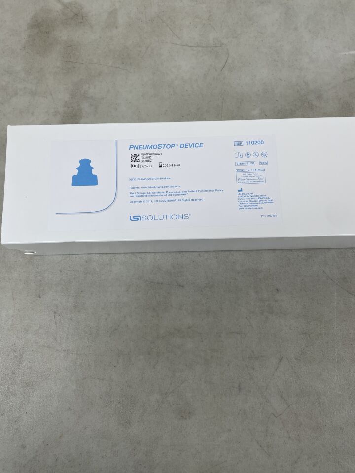 110200  -  LSI SOLUTIONS  -  Pneumostop Device , ( BX/3 )  -  ( Expiry Date : 2025-11-30 )