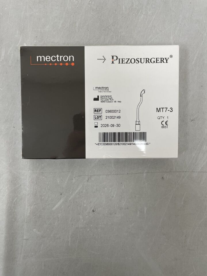 3600012 - MECTRON - PIEZOSURGERY MT7-3 Surgical Insert for Standard Handpiece, (BX/1) - ( Expiry Date: 2026-09-30 )