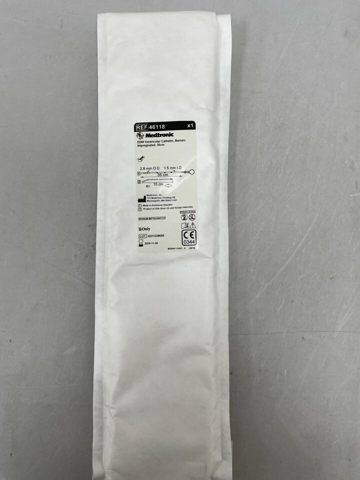 46118  -  MEDTRONIC  -  EDM Ventricular Catheter, Barium Impregnated: 35cm , ( EA )  -  ( Expiry Date : 2025-11-05 )