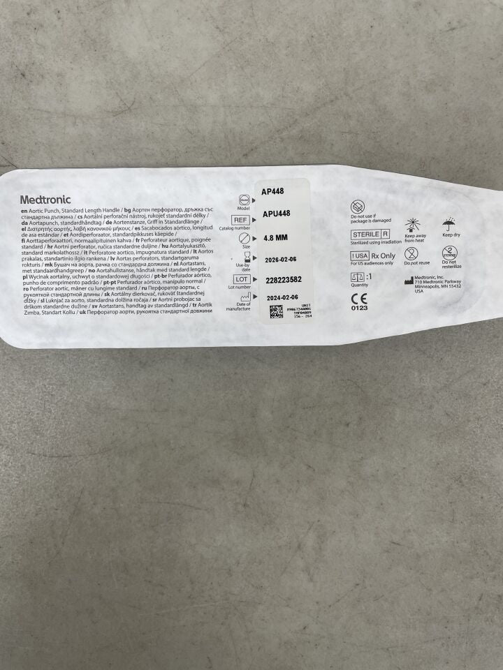 APU448  -  MEDTRONIC  -  Aortic Punch, Standard Handle 4.8mm , ( EA )  -  ( Expiry Date : 2026-02-06 )